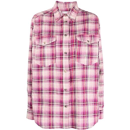 MARANT ÉTOILE camicia a quadri lony - rosa