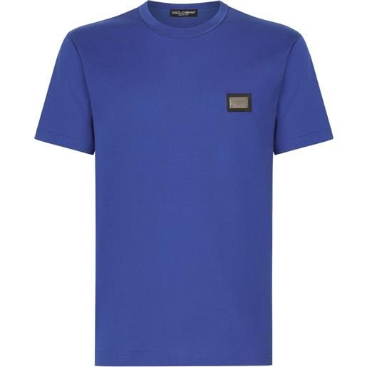Dolce & Gabbana t-shirt dg essentials girocollo - blu