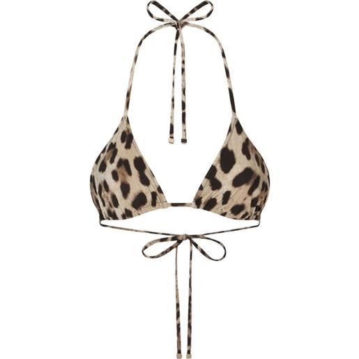 Dolce & Gabbana top bikini con stampa - toni neutri