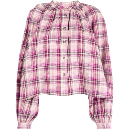 MARANT ÉTOILE camicia a quadri blandine - rosa