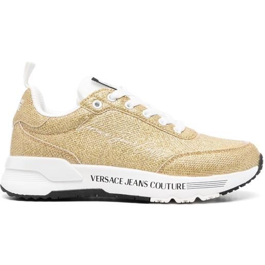 Versace Jeans Couture sneakers metallizzate - oro