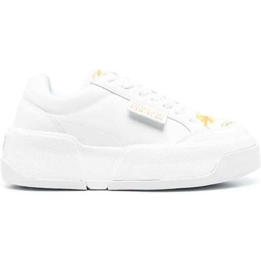 Versace Jeans Couture sneakers con stampa baroccoflage - bianco