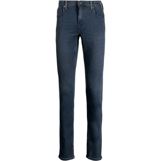 PAIGE jeans skinny a vita bassa - blu