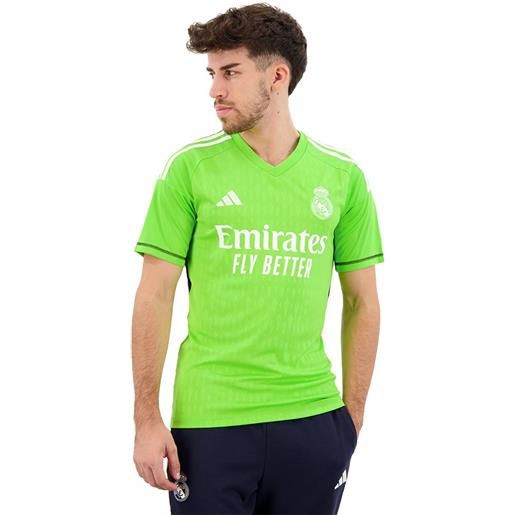 Adidas real madrid 23/24 short sleeve t-shirt verde m