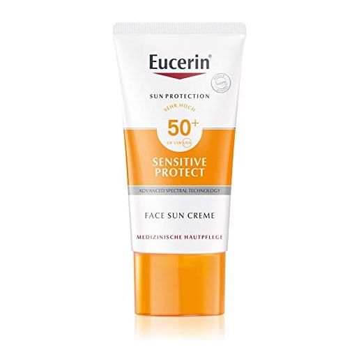 Eucerin sensitive protect crema solare per il viso spf 50+ da 50 ml
