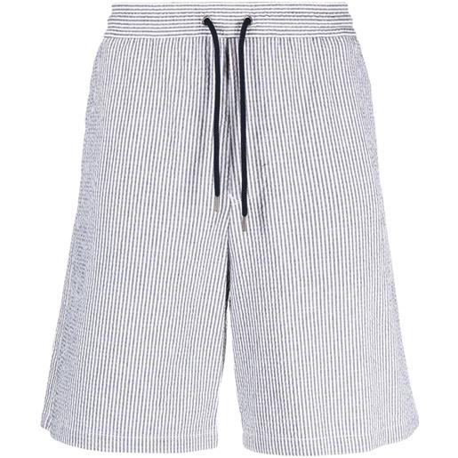 Giorgio Armani shorts a righe - bianco