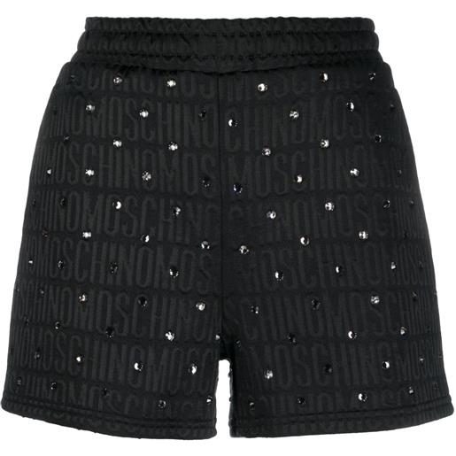 Moschino shorts con stampa - nero