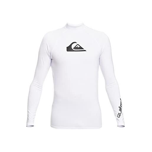 Quiksilver rash vest upf 50 a maniche lunghe all time jungen 8-16 l/14