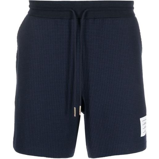Thom Browne shorts con coulisse - blu