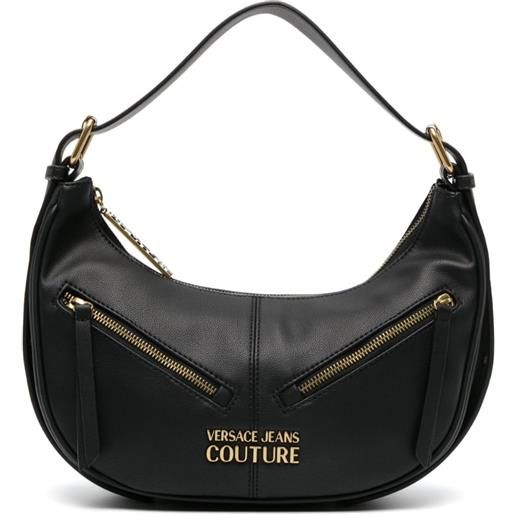 Versace Jeans Couture borsa a spalla in finta pelle - nero