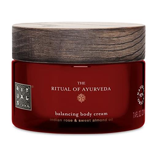 RITUALS olio corpo the ritual of ayurveda, 220 ml - con rosa indiana, olio di mandorle dolci & miele dell'himalaya - proprietà nutrienti & emollienti con minerali essenziali & vitamine