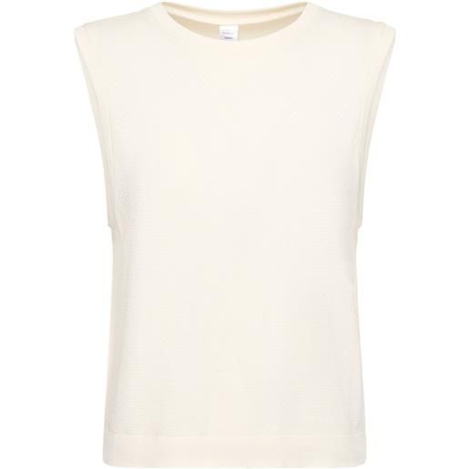 VARLEY tank top cropped page senza cuciture