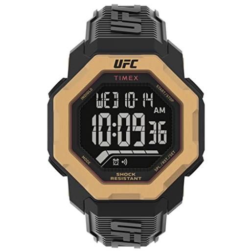 Timex orologio Timex ufc strength knockout da uomo 48 mm con cinturino in resina nera tw2v89000