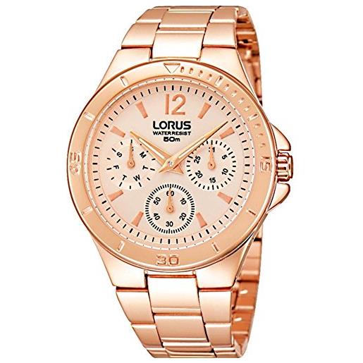 Lorus watches ladies rose gold bracelet watch