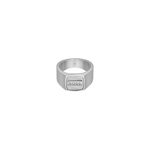BOSS jewelry anello da uomo collezione seal silver 66