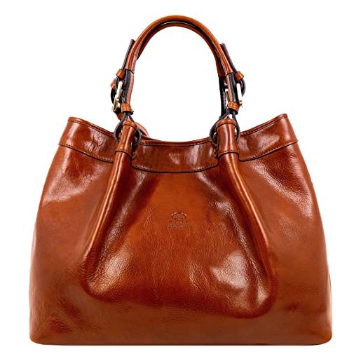 Time Resistance borsa shopper donna realizzata da esperti artigiani - borsa donna grande made in italy - comoda borsa a spalla con tante tasche, adatta a qualsiasi occasione
