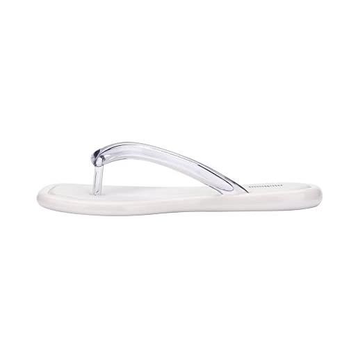 melissa airbubble flip flop ad, sandali bassi donna, bianco, 39 eu