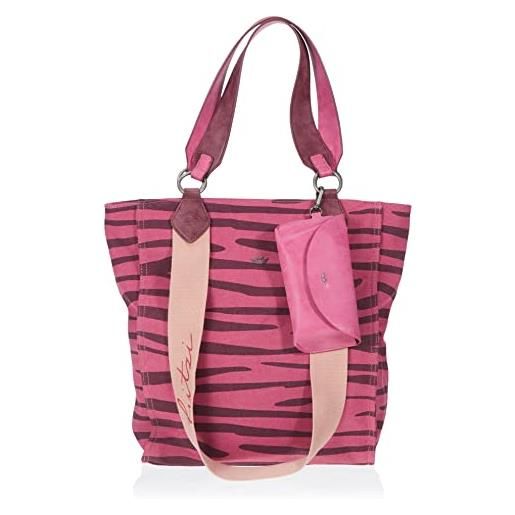 Fritzi aus Preussen izzy02 canvas 0515 zebra rosa, shopper donna, one size