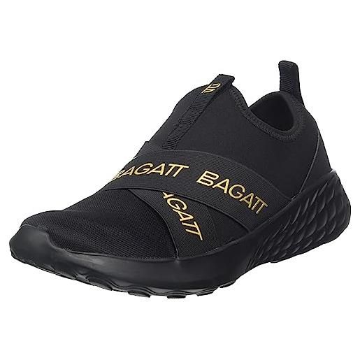 BAGATT pantofole, scarpe da ginnastica donna, nero, 41 eu