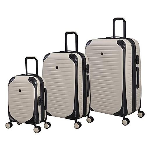 it luggage lineal - set di 3 ruote girevoli espandibili con 8 ruote rigide, grigio ostrica, 3 pc set, lineal - set di 3 ruote girevoli espandibili con 8 ruote rigide