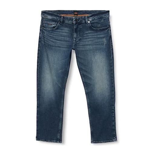 BOSS delaware bc crop-c jeans, blu navy, 35w x 32l uomo