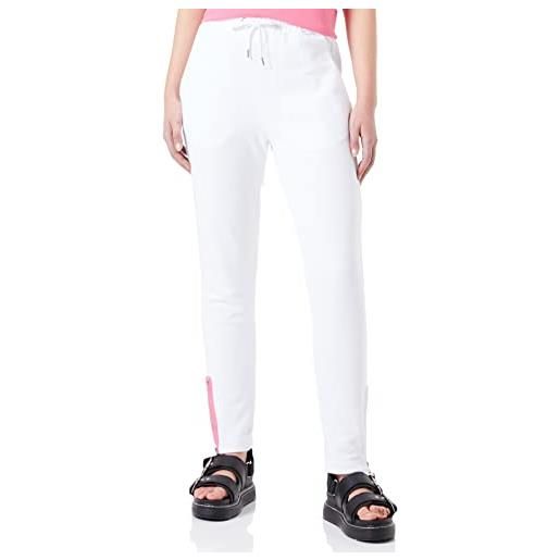 Love Moschino regular fit jogger pantaloni casual, optical white, 42 da donna