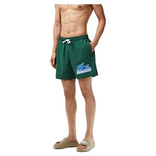 Lacoste mh5633 swimwear, verde, s uomo