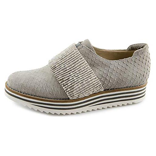 Marc Shoes mila, mocassini donna, grigio (pittone-pitt. Metall light grey 00760), 40 eu