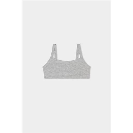 Tezenis brassiere bimba basic in cotone bambina grigio