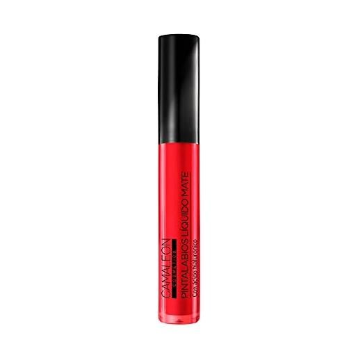 Camaleon cosmetics - rossetto liquido opaco - rosso fuoco - permanente 16h - vegano