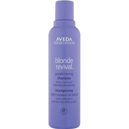 Aveda blonde revival purple toning shampoo 200ml - shampoo anti-giallo capelli biondi bianchi