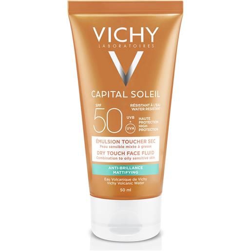 VICHY capital soleil viso dry touch tinted spf 50 50ml latte solare corpo alta prot. 