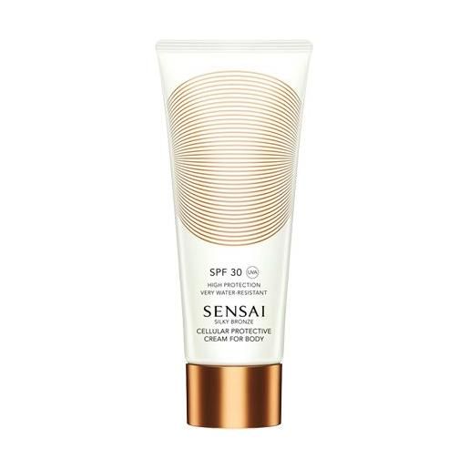 Sensai crema corpo protettiva spf 30 silky bronze (cream for body) 150 ml