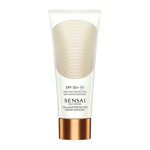 Sensai crema corpo solare protettiva spf 50+ silky bronze (cream for body) 150 ml