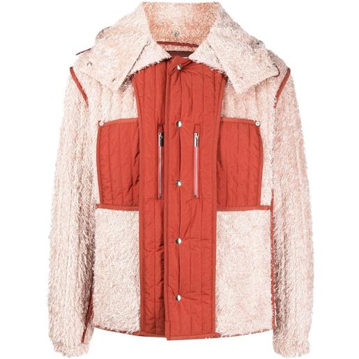 Craig Green giacca reversible fluffy con cappuccio - rosso