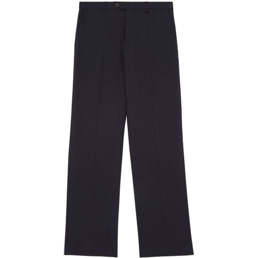 MM6 Maison Margiela pantaloni con cuciture a contrasto - nero