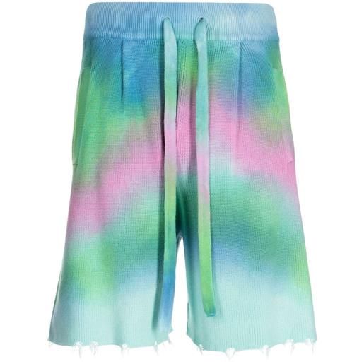 Laneus shorts con fantasia tie dye - multicolore