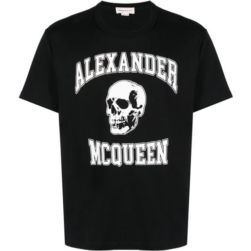 Alexander McQueen t-shirt con stampa teschio - nero
