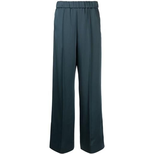 Jil Sander pantaloni con vita elasticizzata - blu