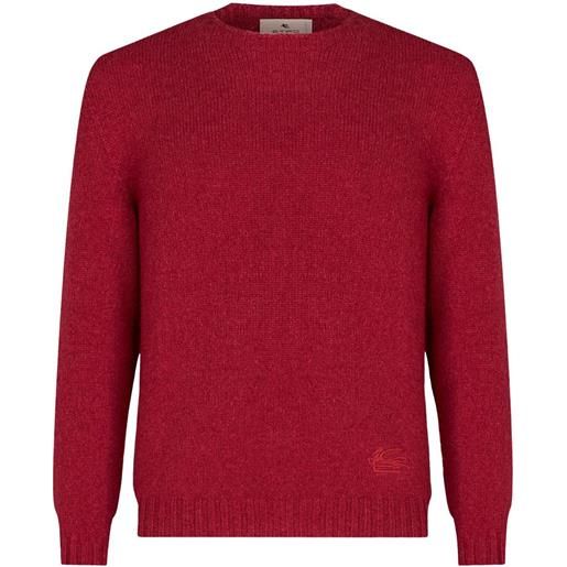 ETRO maglione con ricamo - rosso