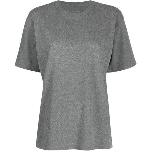 Alexander Wang t-shirt con glitter - grigio