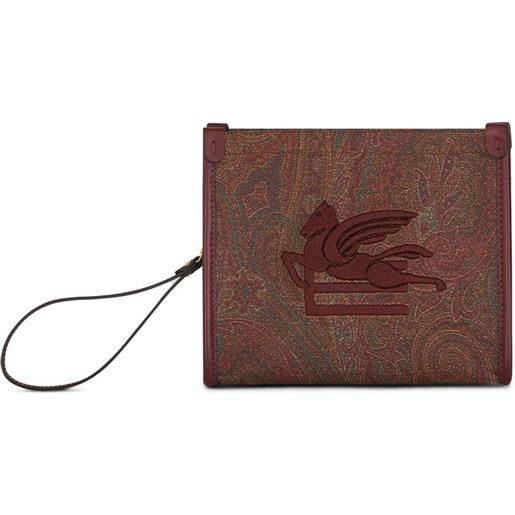 ETRO trousse make up con stampa paisley - rosso