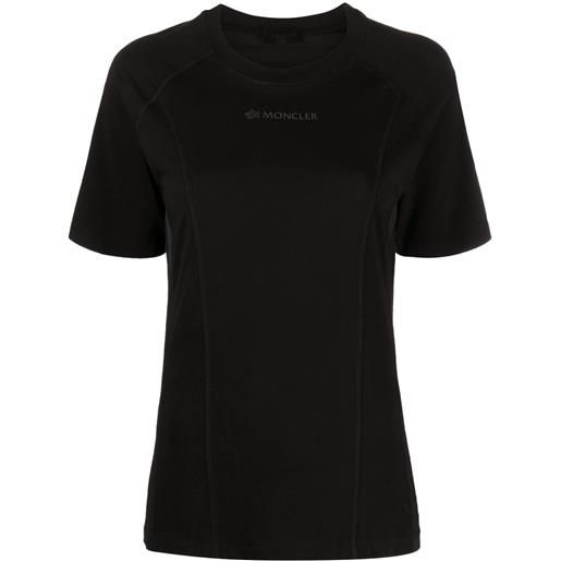 Moncler t-shirt con ricamo - nero