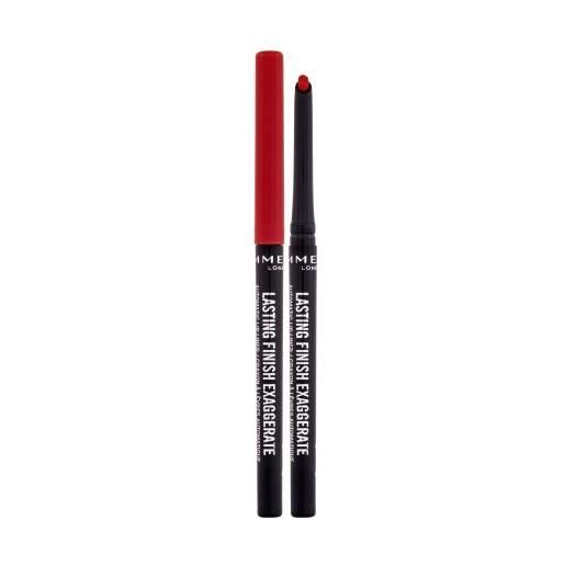 Rimmel London lasting finish exaggerate matita labbra a lunga tenuta 0.35 g tonalità 024 red diva