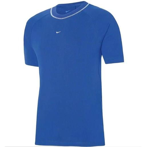 NIKE t-shirt ss m strike 22 thicker azzurro bianco [24216]
