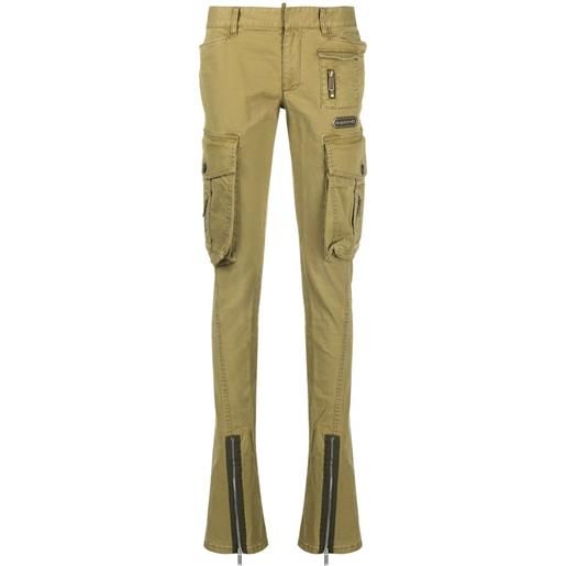 Dsquared2 multi-pocket skinny jeans - verde