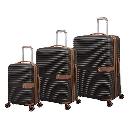 it luggage include 3 pezzi hardside 8 ruote espandibili spinner set, chicchi di caffè. , 3 pc set, comprende 3 pezzi hardside 8 ruote espandibili set