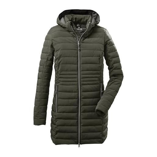 G.I.G.A. DX women's parka funzionale e casual in look piumino con cappuccio staccabile con zip bacarya, olive, 46, 34275-000