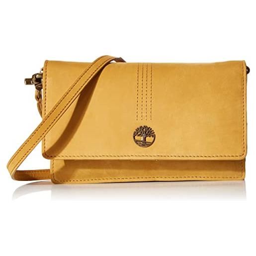 Timberland portafoglio, borsa a tracolla in pelle rfid donna, marrone (cav), taglia unica
