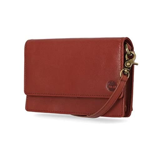Timberland rfid leather crossbody wallet purse, borsa a tracolla pelle donna, grano (nubuck), einheitsgröße